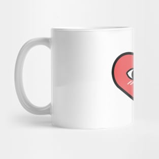 Shy heart Mug